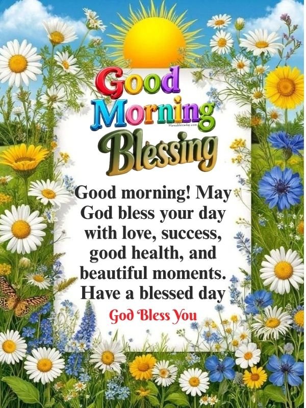 Good Morning Have a blessed day