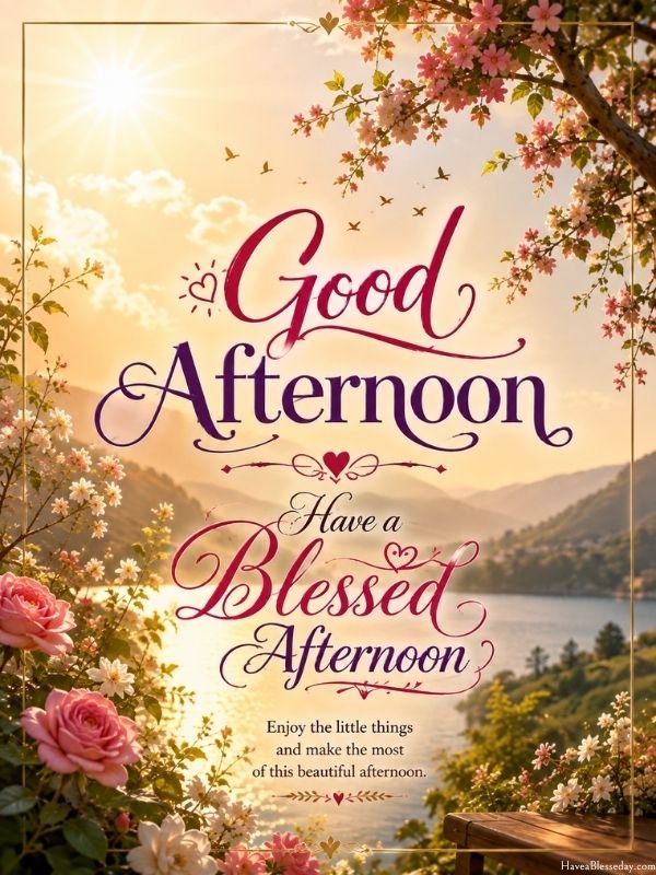 Have a blessed afternoon