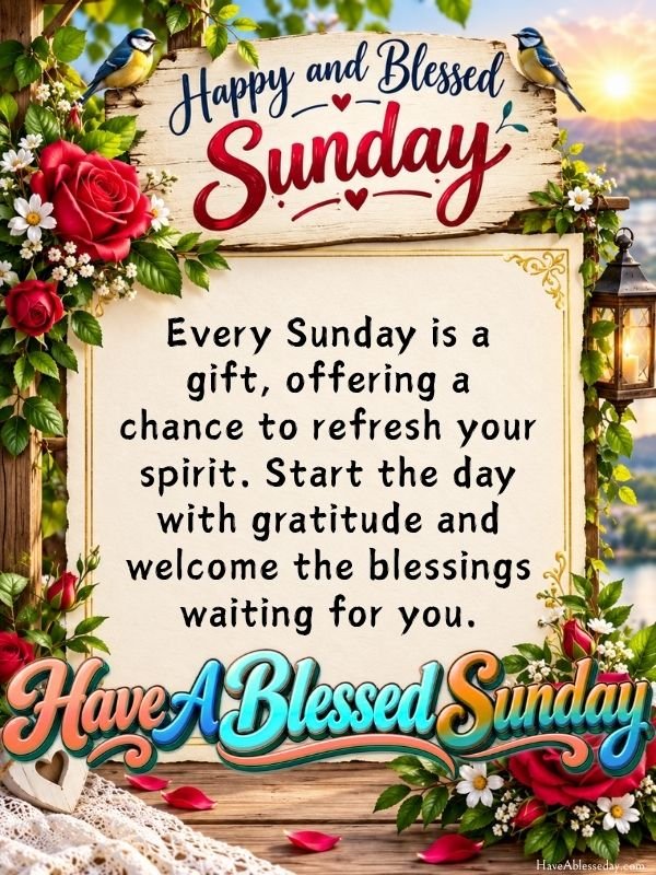 Happy and blesse Sunday