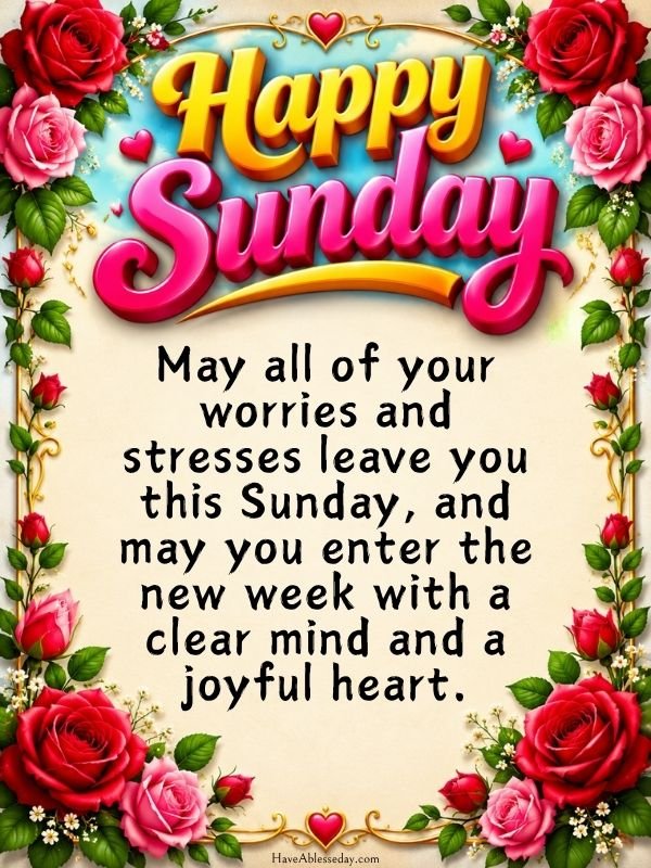happy Sunday blessings