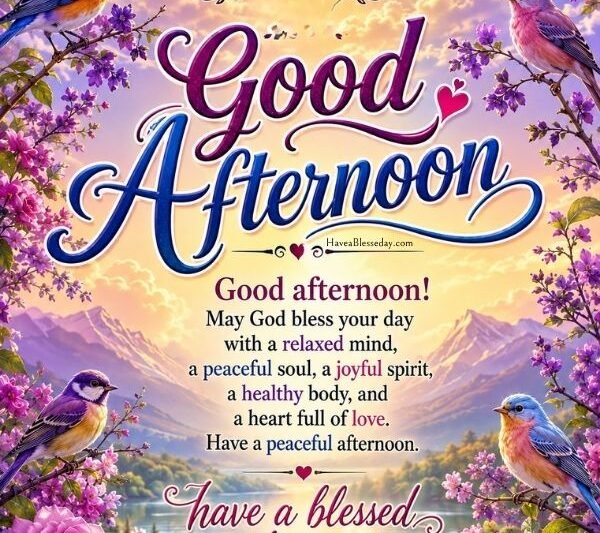 Good afternoon Blessings