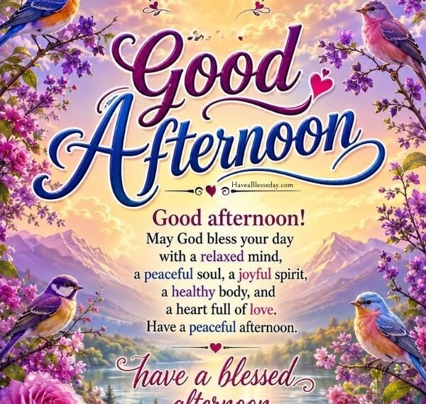 Good afternoon Blessings