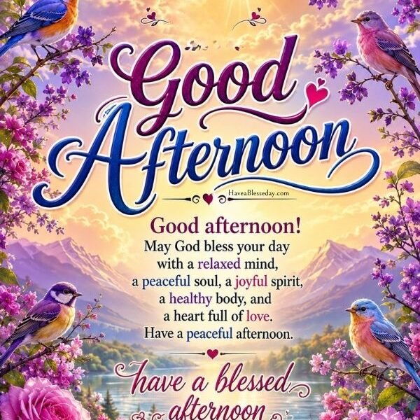 Good afternoon Blessings