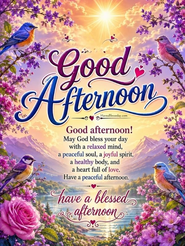 Good afternoon Blessings