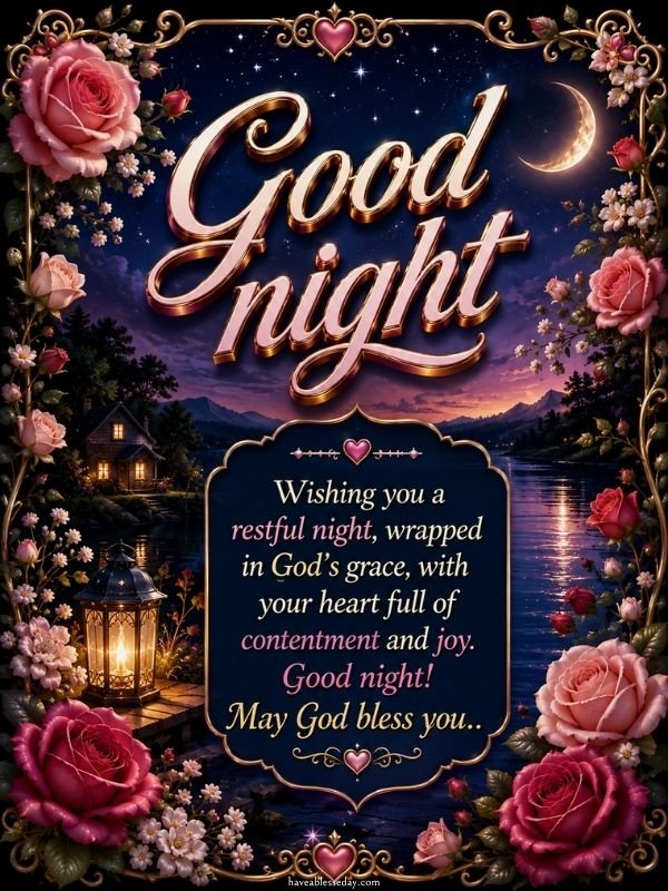 have a blessed good night