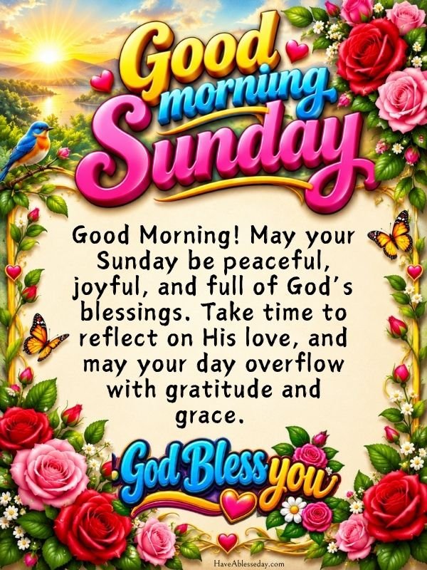 Good Sunday Morning Blessings